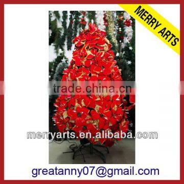 cheap pre decorated red artificial christmas trees for sale