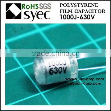 1000pF 630VDC Radial PSA 102J 630VDC Polystyrene Film Capacitor