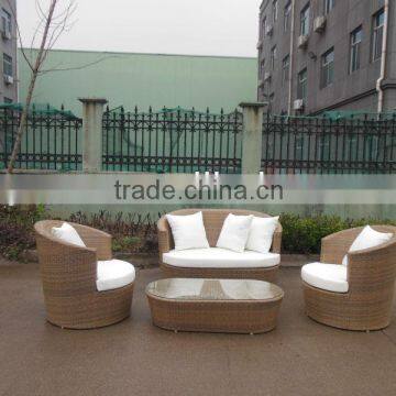 NEW DESIGN 4PCS SOFAS ALUMINIUM PATIO FURNITURE