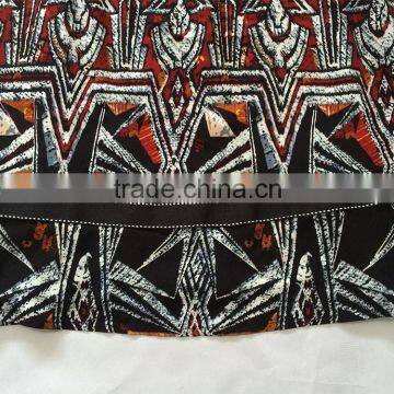 New Promotion Latest Dress Designs Black Sleeveless Printed Slim Button Belt Decoration Lady Fashion Dress photo-5