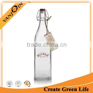 Kitchen Square Cliptop Glass Bottles