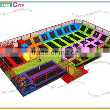 Cheap Indoor and Outdoor Large Size trampoline park/ Professional trampoline park For Sale