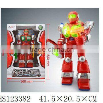 Battery operated full function walking plastic Robot toys with light