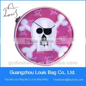 Cute skeleton round cd bag