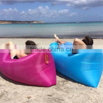 Portable outdoor inflatable sofa bed mattress outdoor folding beach bed lazy sofa air bags from pep talk