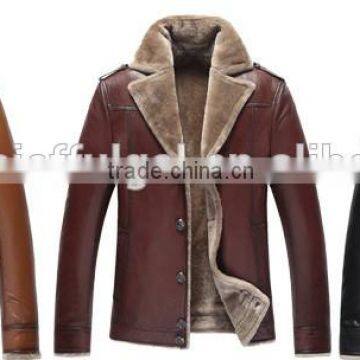 2015 Mens Winter Leather Jacket photo-2