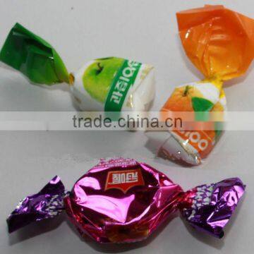 Metalized PET candy twist film