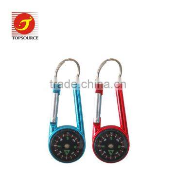 TA503 Multi founctional Aluminum Carabiner with key ring&caompass