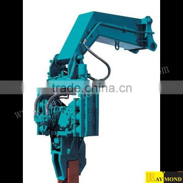 Excavator sheet pile hammer