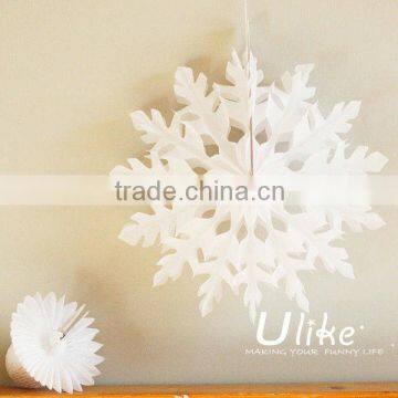 2013 new christmas tissue honeycomb snowflake fan flowers