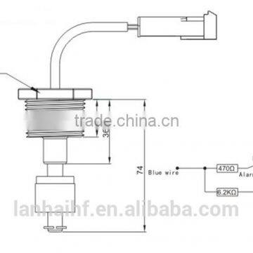 Cooling Water Level Alarm /Engine Cooling water alarm sensor