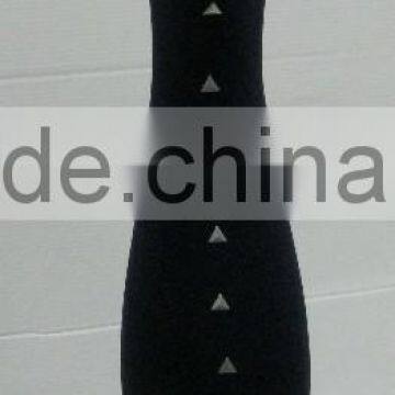 Opaque women tight with 3d silver embellishments