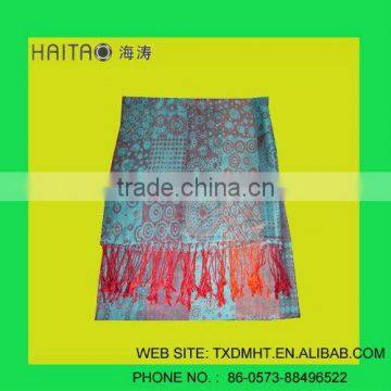 40% Beautiful RAW Silk SHAWL SCARFwith Vivid Vibrant Colors