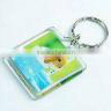 beautiful plastic photo keychain which is cheap