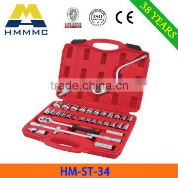 34 PCS 1/2" DR. Socket Wrench Set China Wholesale