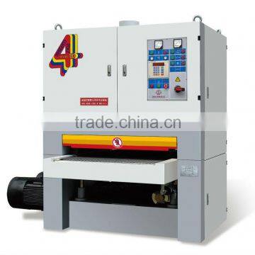 Woodworking double heads wide belt sanding machine