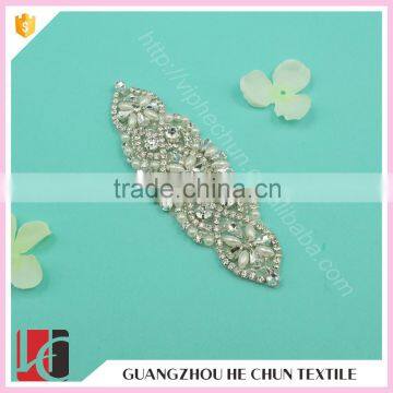 HC-3426 Hechun Hot Fix Crystal Neckline Applique for Fashion Clothes photo-5