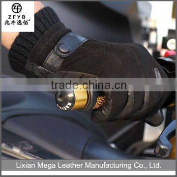 Hot-Selling High Quality Low Price Leather black motorcycle driving Leather Gloves Men