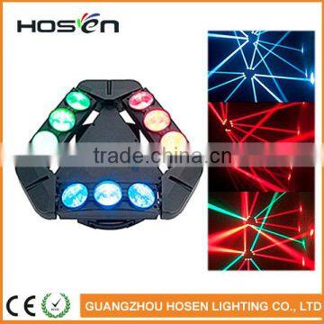 factory sale moving head disco Lighting rgbw 4in1 9 eyes led spider light 9*10w