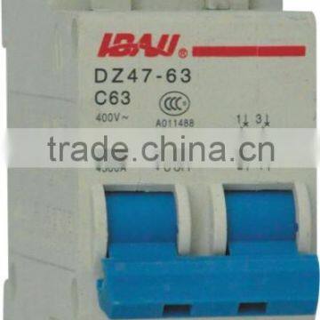 Hot sell DZ47-63-2p C45 low voltage miniature circuit breaker MCB