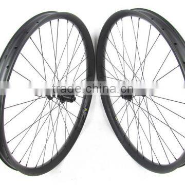 MTB Carbon boost wheelset, 29er carbon mountain bicycle wheels 50mmx25mm clincher DT 350S Boost hub Thru Alxe 15*110 / 12*148