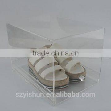 Transparent customized clear acrylic shoe box