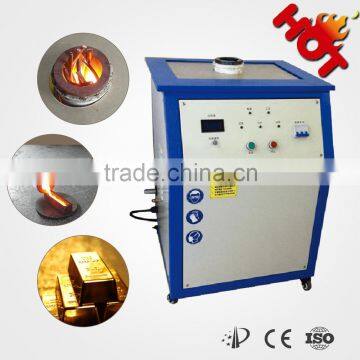 IGBT 25kw gold induction melting furnace for 8kg to 12kg precious metals