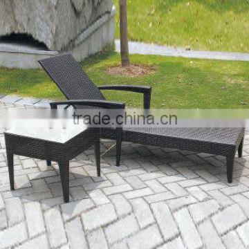 00 aluminum furniture for outdoor garden leisure folding deck chair sun lounge with table YPS065