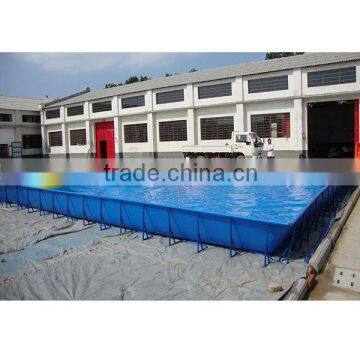 1.32M height inflatable outdoor rubber swimming pool with 0.9mm netted PVC tarpaulin