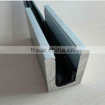 U channel extruded aluminum channel