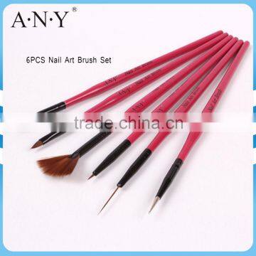 ANY Nail Art Building Tool Nail Manicure Set Two Colors Wood Handle