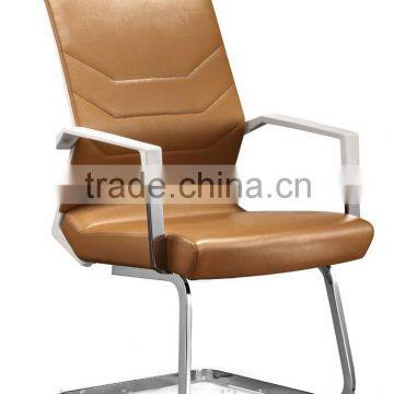 Modern luxury office meeting room leather chair without wheels