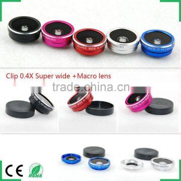 Universal Clip Macro Lens Wide Angle Camera Lens Set for iPhone Cell Phone