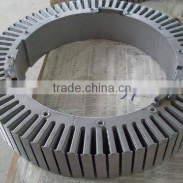 permanent elevator traction stator cores