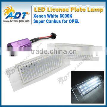 LED Number Plate Light For Vauxhall for Opel for Corsa for Astra H J for Insignia for Vectra