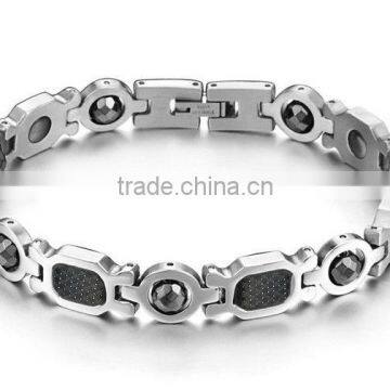 Charming stainless steel bracelet vners bead jewelry