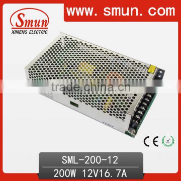 LED 200W 12V Switching Mode Power Supply With 2 Years Warranty