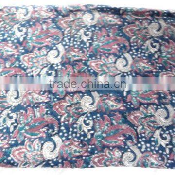 RTHCFC-6 Paisley Designer Sanganeri 100% Natural Hand Block Printed Cotton fabric wholesaler And Indian Manufacturer Jaipur