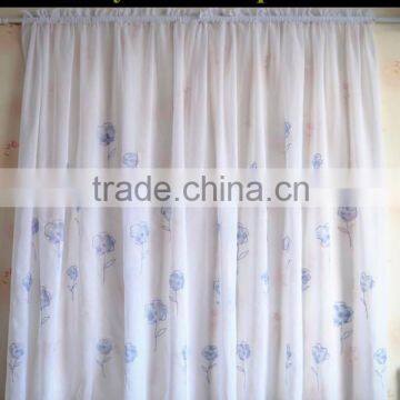 printing curtain Voile fabric 100% polyester terylene