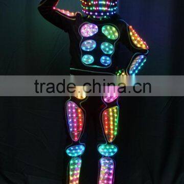 Wireless DMX512 Tron Dance Performance LED Costume Suit photo-2