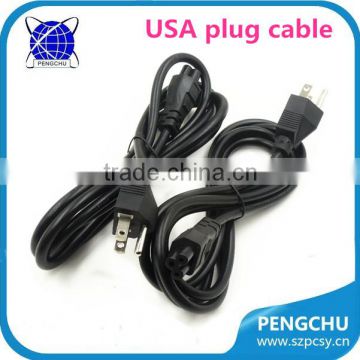 USA plug ac cable 0.75mm pure cooper material