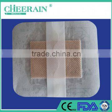 Surgical breathable transparent semi-permeable wound patch