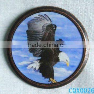 Flying eagle metal fridge magnet