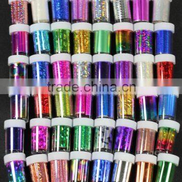 Newest 48 colors Nail Art Transfer Craft foil Fashion DIY nail sticker Tip