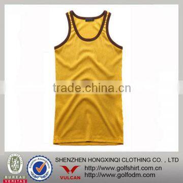 Plain 100% cotton men's sports tank tops