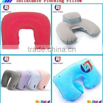 new soft cheap folding inflatable travel pillow with speaker