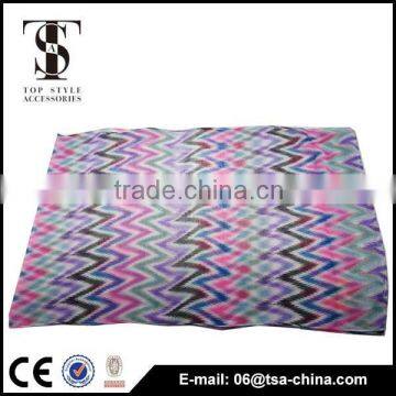 100% Polyester Chevron Infinity Scarf photo-3