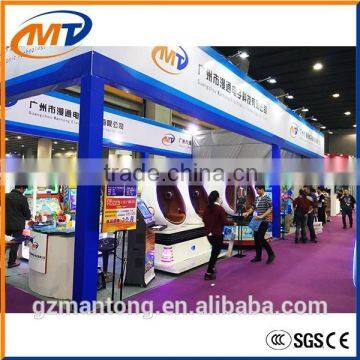 2016 Single/Doble /Triple Interactive Virtual Reality Electric Cinema Platform 1/3 Seats 360 Degree 9d Egg VR Cinema Simulator photo-4