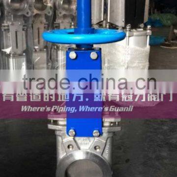 316 Stainless Steel Metal seated Knife Gate Valve