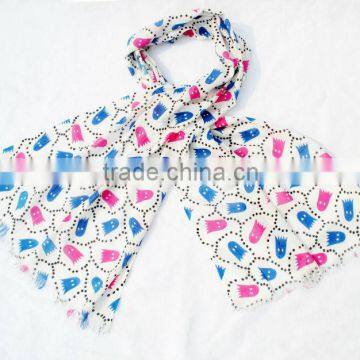 Fashion multi colours print scarves scarf for spring 2013